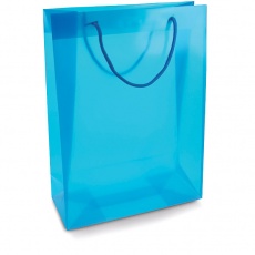 Duża torba plastikowa niebieska