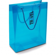 rednia torba plastikowa niebieska