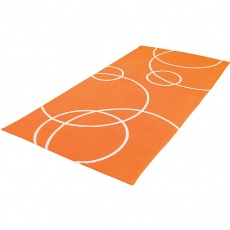 Duży ręcznik pomarańczowo-biały