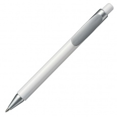 Długopis Athens biały z czarnym wkładem