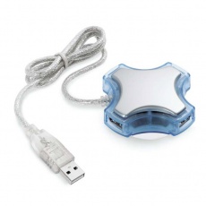 Rozgałęziacz USB niebieski