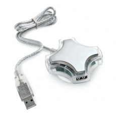 Rozgałęziacz USB srebrny